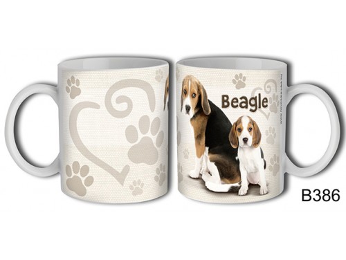 (B386) Bögre 3 dl - Beagle – Kutyásoknak ajándék